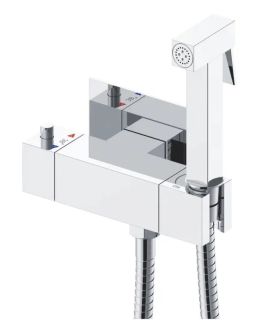 Гигиенический душ с термостатом Rose R965 хром